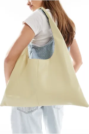 Glamorous Winged shoulder tote bag in pale