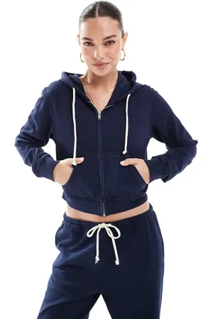 Pull&Bear Zip through hoodie co-ord in