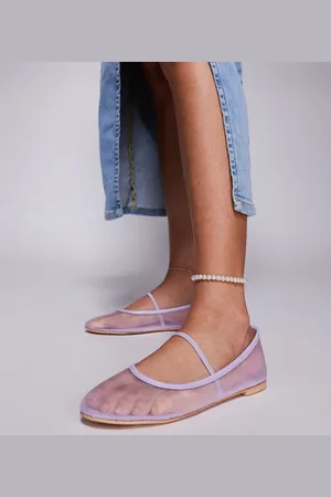 Public Desire Twiggie ballet flat in mesh lilac