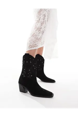 ASOS Roan western heeled boots with stones in