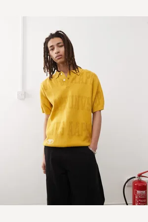 A Bathing Ape Aape by A Bathing Ape multi logo knitted polo in dark