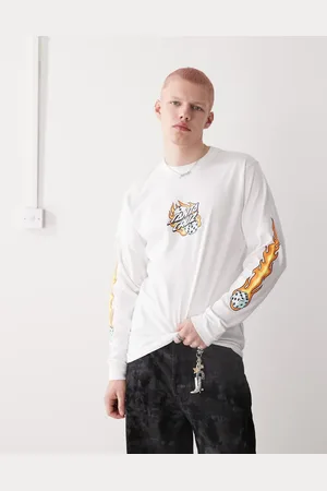 Santa Cruz Flaming dice long sleeve t-shirt in