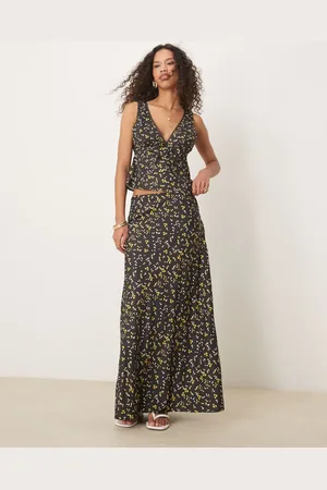 Kiss The Sky Maxi slip skirt co-ord