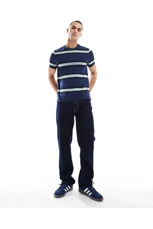 Fred Perry T-shirt in with horizontal thick stripes