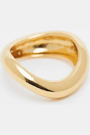 ASOS 14k plated ring with wave design