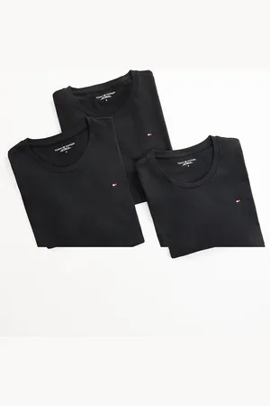Tommy Hilfiger Signature Essential flag logo 3 pack t-shirt in