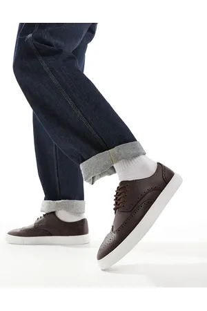 ASOS Lace up brogue shoe in faux leather