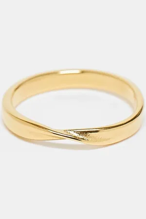 ASOS Stainless steel twist ring in tone