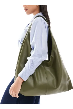 Pull&Bear Slouchy shopper bag in khaki