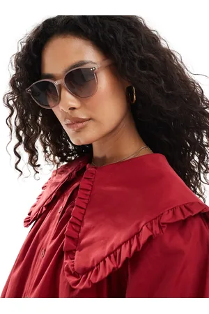 New Look Round preppy sunglasses in mink