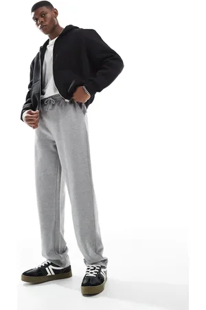 ASOS Essential straight leg joggers in marl