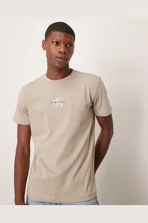 Calvin Klein Monologo t-shirt in stone