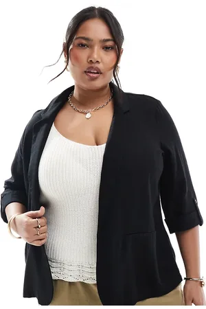 VERO MODA Linen touch blazer in