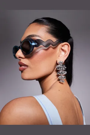 River Island Oval sunglasses in mid