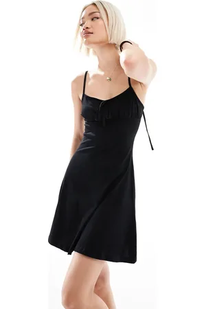ASOS Cami ruched bust mini dress with flare hem in