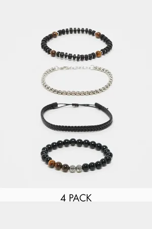 ASOS 4 pack bead and chain set in