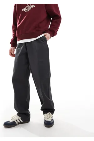 ASOS Baggy pull on trouser in charcoal