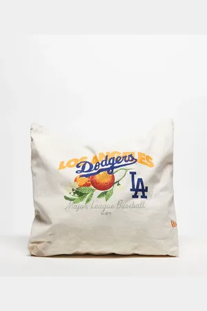 New Era LA Dodgers fruit print canvas tote bag in cream