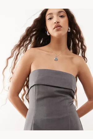 COLLUSION Tailored long line bandeau co-ord in