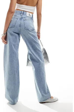 Calvin Klein High rise loose jeans in light wash