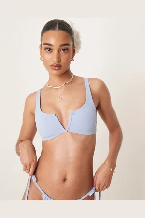 ASOS Maya mix and match v wire crop bikini top in