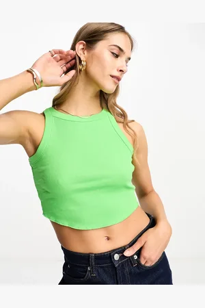 River Island Racer crop top in