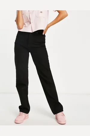 Dickies Dickers thomasville high rise relaxed baggy fit denim jeans in rinsed