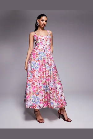 Bardot Corset midi dress in floral