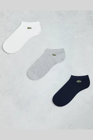 Lacoste Pack of 3 socks in grey white