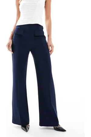 ASOS Tailored double pocket seam detail trousers in