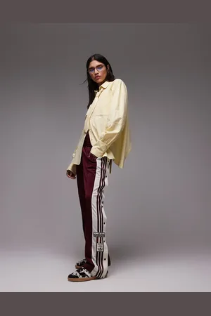 adidas Adibreak track pants in burgundy