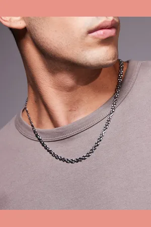 ASOS Link chain waterproof stainless steel necklace in tone