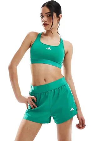 adidas Adidas Training Hyperglam power mid support sports bra in