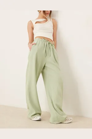 ASOS Tailored linen look pull on trousers in