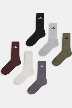 adidas Adidas Training socks in brown grey green 6 pack