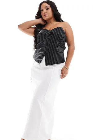 4th & Reckless Exclusive maxi seam detail skirt in