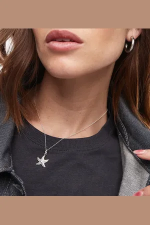 SEOL + GOLD Sterling starfish charm pendant necklace