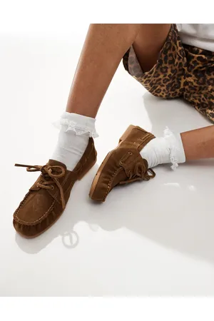 Stradivarius Leather loafer in suede