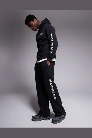 Good For Nothing Co-ord space dye joggers with side print