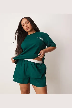ASOS ASOS DESIGN Curve oversized tee & boxer short in