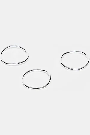 ASOS Silver plated stacking ring in thin tubular design