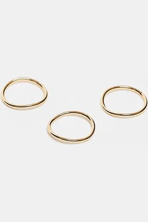 ASOS 14k gold plated stacking ring in thin tubular design