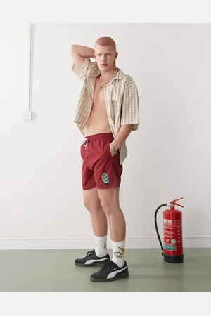 Santa Cruz Half moon graphic logo swimshorts in