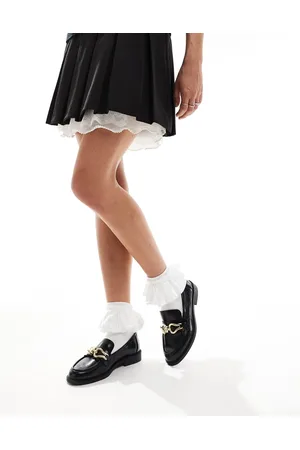 Stradivarius Chain detail loafer in
