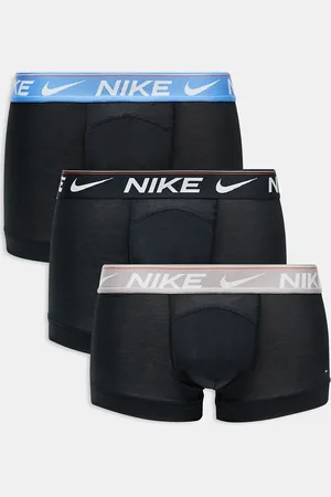 Nike Dri-Fit Ultra Comfort 3 pack trunks in with contrast waistbands