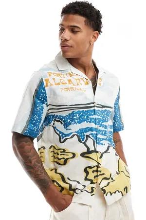ASOS Boxy revere shirt with scenic print