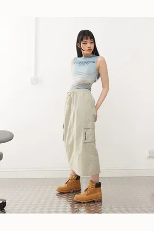 Santa Cruz Midi cargo skirt in beige
