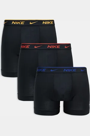 Nike Everyday Cotton Stretch 3 pack boxer briefs in with contrast logos