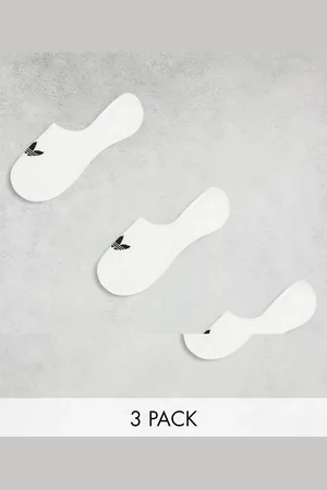 adidas 3 pack low cut socks in