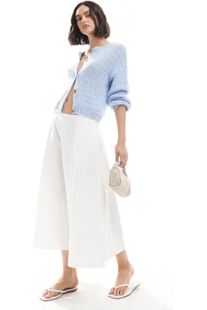 ASOS Cotton circle midi skirt in